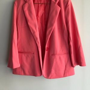 Peachy Pink Relaxed Blazer